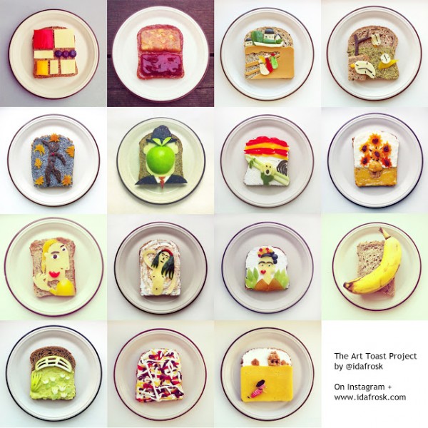 Playing with Food: The Art Toast Project from Ida Frosk