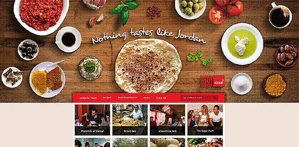 Jordan Tourism Board launches their new food website.