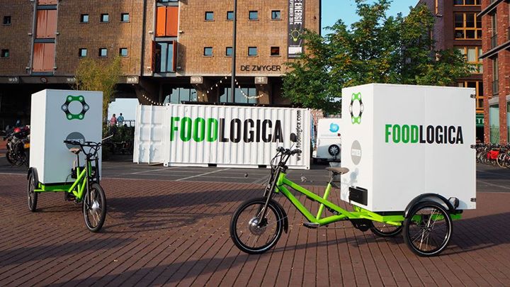 Solar-Powered Trikes Delivering Food In Amsterdam