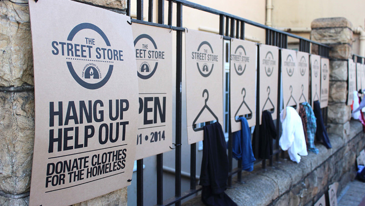 Sidewalk Pop-Up Store Offers Free Clothes To The Homeless